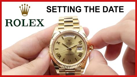 rolex date doesn't change|rolex watch date change time.